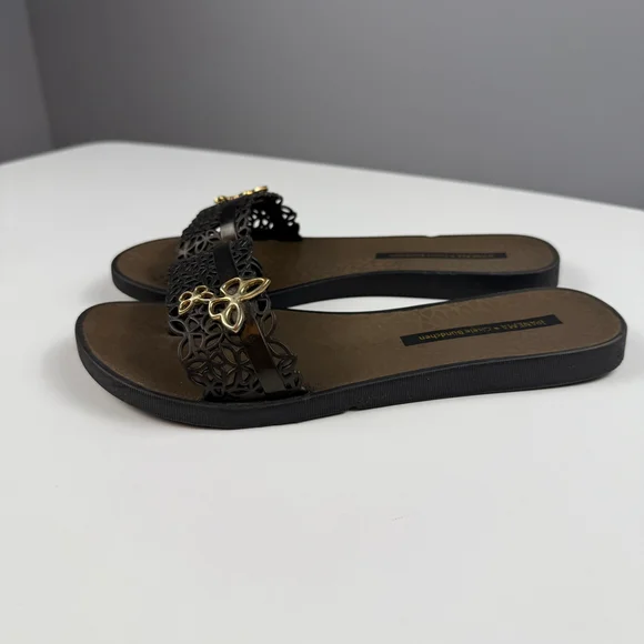 Ipanema x Gisele Bündchen tong sandals Black Gold Butterfly Sandals US 6 - Picture 5 of 9